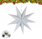 Stea pentru Craciun Sunshine, hartie, gri, 30 X 30 cm