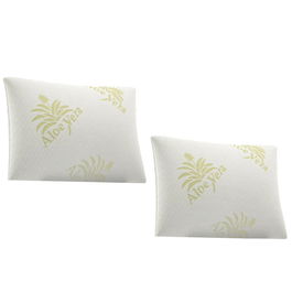 Set de 2 perne Karll, gel de aloe vera si spuma de memorie maruntita, 50 x 70 cm