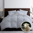 PILOTĂ MATLASATĂ LÂNĂ DAMASC 100% NATURAL - DE IARNĂ - GRI 160cm x 210cm