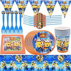 Set de vesela Minioni INTVN, carton, multicolor, 35 piese