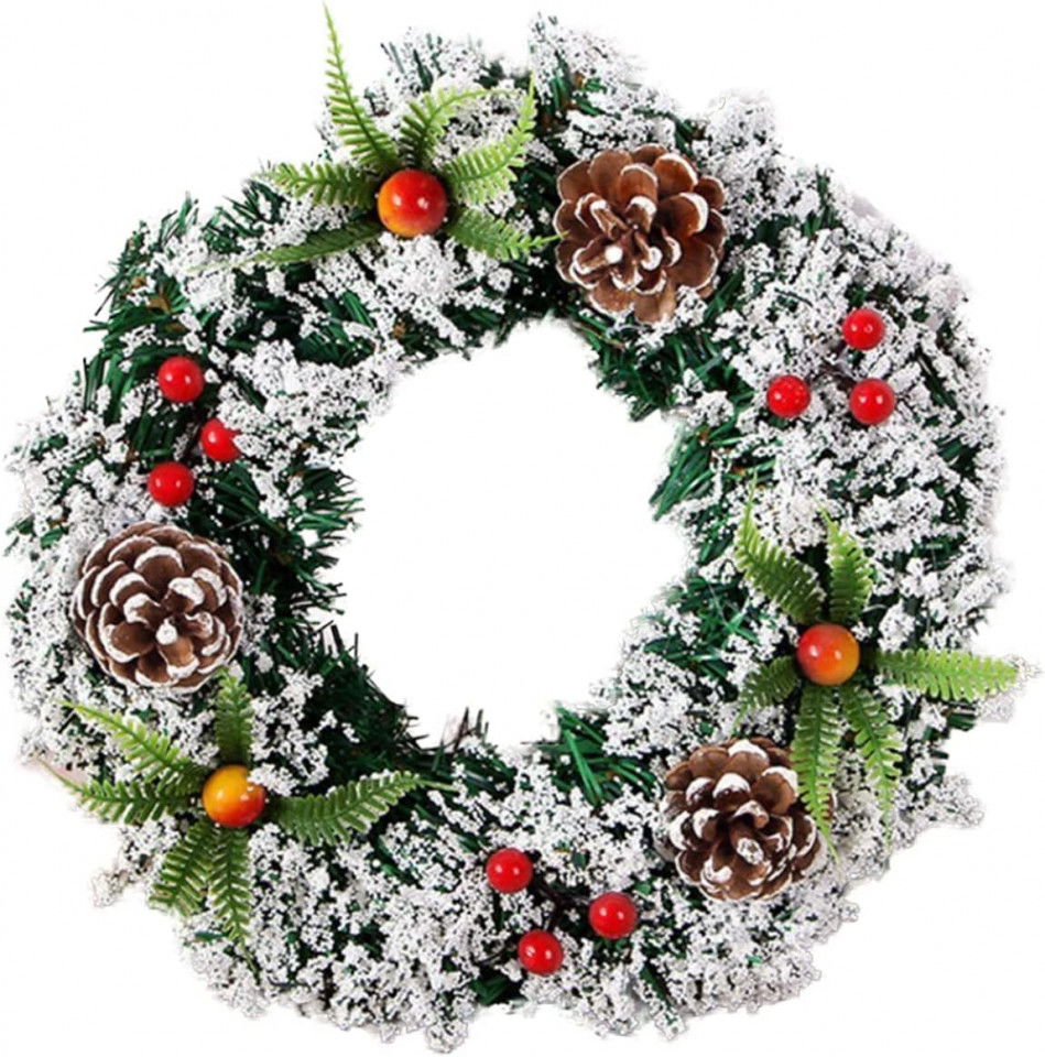 Coronita de Craciun Awonlate, PVC, multicolor, 30 cm