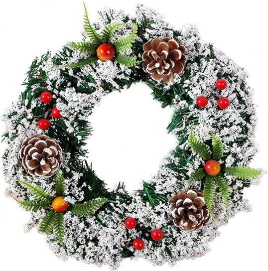 Coronita de Craciun Awonlate, PVC, multicolor, 30 cm