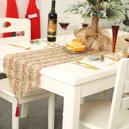 Fata de masa pentru Craciun AirSMall, textil, multicolor, 200 x 34 cm