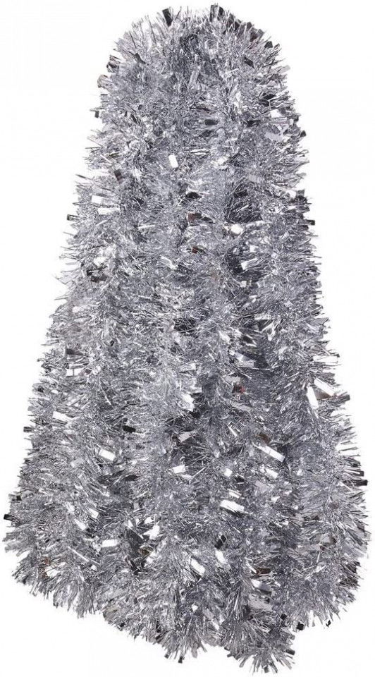 Ghirlanda de Craciun DECORA, plastic, argintiu, 10 m