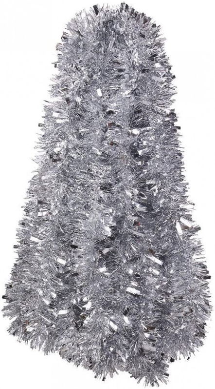 Ghirlanda de Craciun DECORA, plastic, argintiu, 10 m