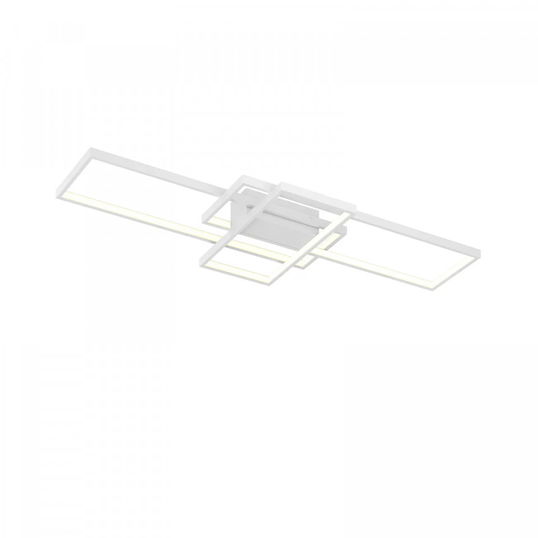 Plafoniera Poppy, LED, aluminiu, alb, 42 x 8,5 x 104 cm