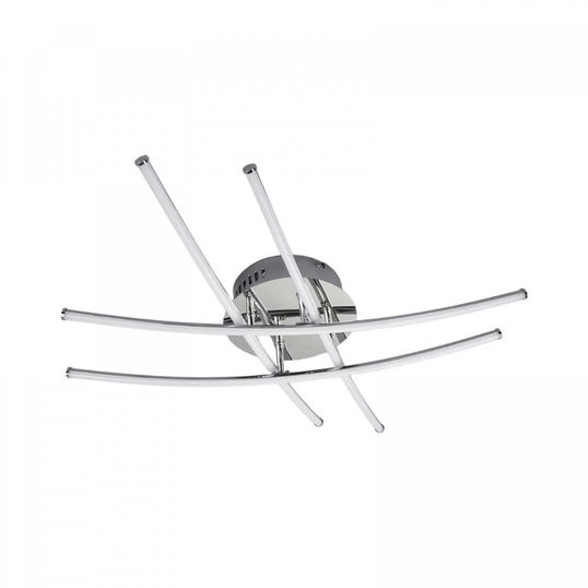 Plafoniera Yael, LED, metal/plastic, alb/crom, 67 x 67 x 13 cm