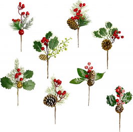 Set de 8 plante artificiale YQBFB, poliuretan, multicolor