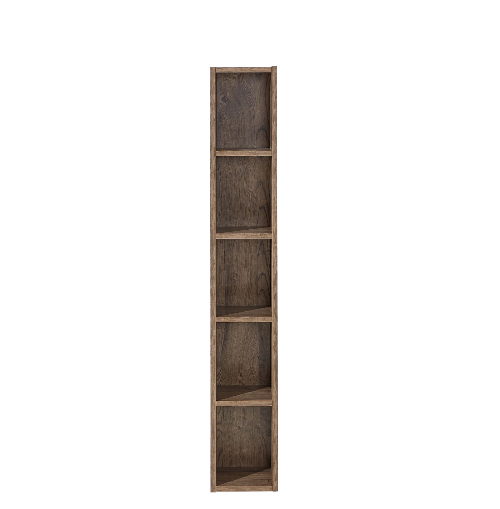Biblioteca suspendata din pal si MDF Madeline Havel Oak Cognac, l20xA20xH125 cm