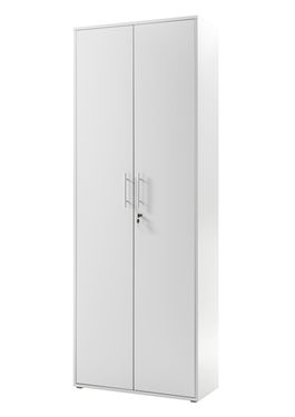 Dulap din pal, cu 2 usi Prato Gri deschis, l80xA35xH216 cm