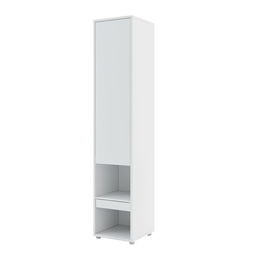 Dulap inalt cu 1 usa si 1 sertar, BC07 Alb Mat, l45xA46xH217,8 cm