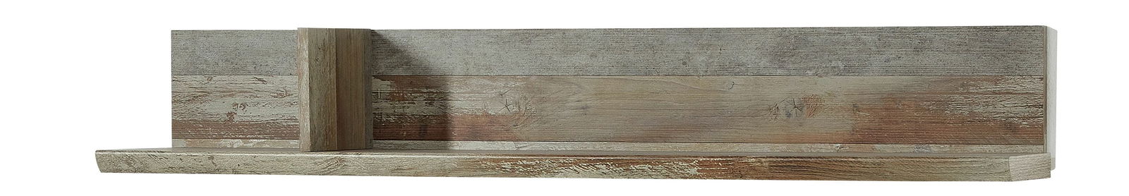 Etajera suspendata din pal Bazna Natur / Gri inchis, l130xA22xH20 cm