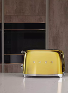 Toaster 2 sloturi TSF01GOEU cu 6 trepte de rumenire, Auriu Lucios, Retro 50, 950W, SMEG