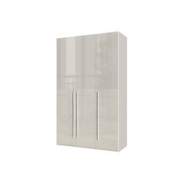 Dulap din pal si MDF, cu 3 usi, Piano P3/PN Bej, l137xA56xH224 cm