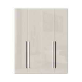 Dulap din pal si MDF, cu 4 usi, Piano P4/PN Bej, l182xA56xH224 cm