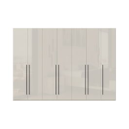 Dulap din pal si MDF, cu 7 usi, Piano P7/PN Bej, l317xA56xH224 cm