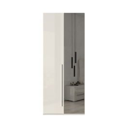 Dulap din pal si MDF, cu 2 usi si oglinda, Piano P2-1OG/PN Bej, l92xA56xH224 cm