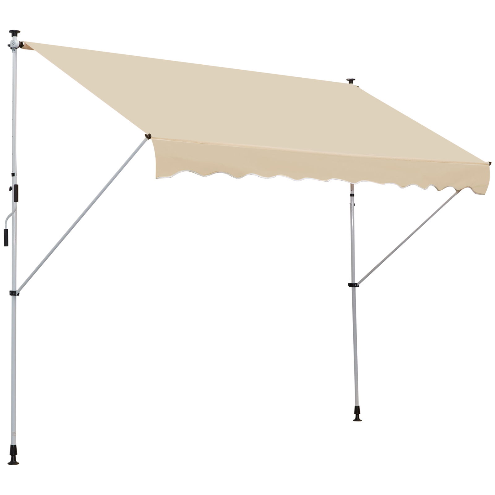 Outsunny Perdea Soare Infasurata Usor de Transportat Bej 300x150cm