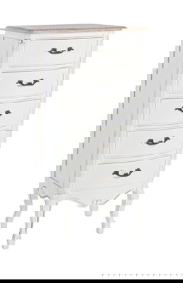 Comoda Justine, Bizzotto, 48 x 35 x 100 cm, lemn de paulownia