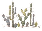 Decoratiune de perete Cactus -B, Mauro Ferretti, 90x64 cm, fier, multicolor