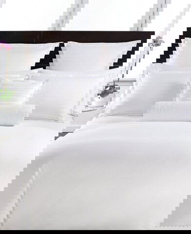 Lenjerie de pat pentru o persoana, Boutique Satin, Luxury, 3 piese, 100% bumbac egiptean satinat, TC 400, 160 gr/mp, alb