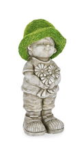 Decoratiune de gradina Boy, Bizzotto, 19.5 x 42.5 cm, magneziu