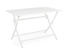 Masa pliabila pentru gradina Elin, Bizzotto, 110 x 70 x 71 cm, aluminiu, alb