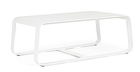Masuta de cafea pentru gradina Merrigan, Bizzotto, 105 x 62 x 38 cm, aluminiu, alb