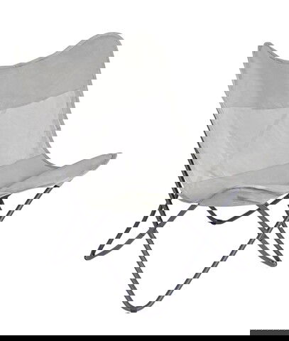 Scaun pentru gradina Butterfly Gabicce, Bizzotto, 77.5 x 81 x 89 cm, otel/textilena 2x1, natural