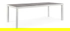 Masa pentru gradina Mason, Bizzotto, 220 x 100 x 74 cm, aluminiu/ceramica, gri