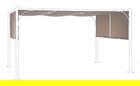 Prelata pentru pavilion de gradina Slide Gazebo, Bizzotto, 400 x 300 cm, poliester/poliamida, gri