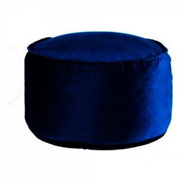 Taburet Gift Decor, Pouffe, Ø60 x 35 cm, poliester/polistiren, albastru