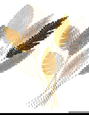 Decoratiune pentru perete, Mauro Ferretti, Palmy, 73 x 6 x 93 cm, fier, multicolor