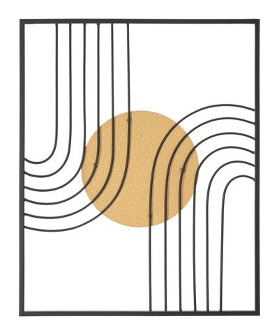 Decoratiune pentru perete, Mauro Ferretti, Sunshine - B, 40.5 x 1.5 x 50.5 cm, fier, multicolor