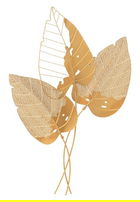 Decoratiune pentru perete, Mauro Ferretti, Autumn Leaf, 53 x 4 x 84.5 cm, fier, multicolor