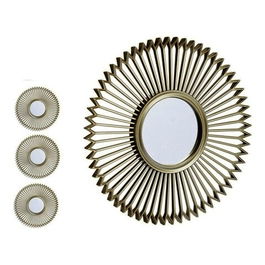 Set 3 oglinzi decorative Abigail, Gift Decor, 25 x 25 cm, sampanie