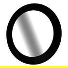 Oglinda decorativa Delilah, Gift Decor, Ø80 cm, metal/sticla, negru