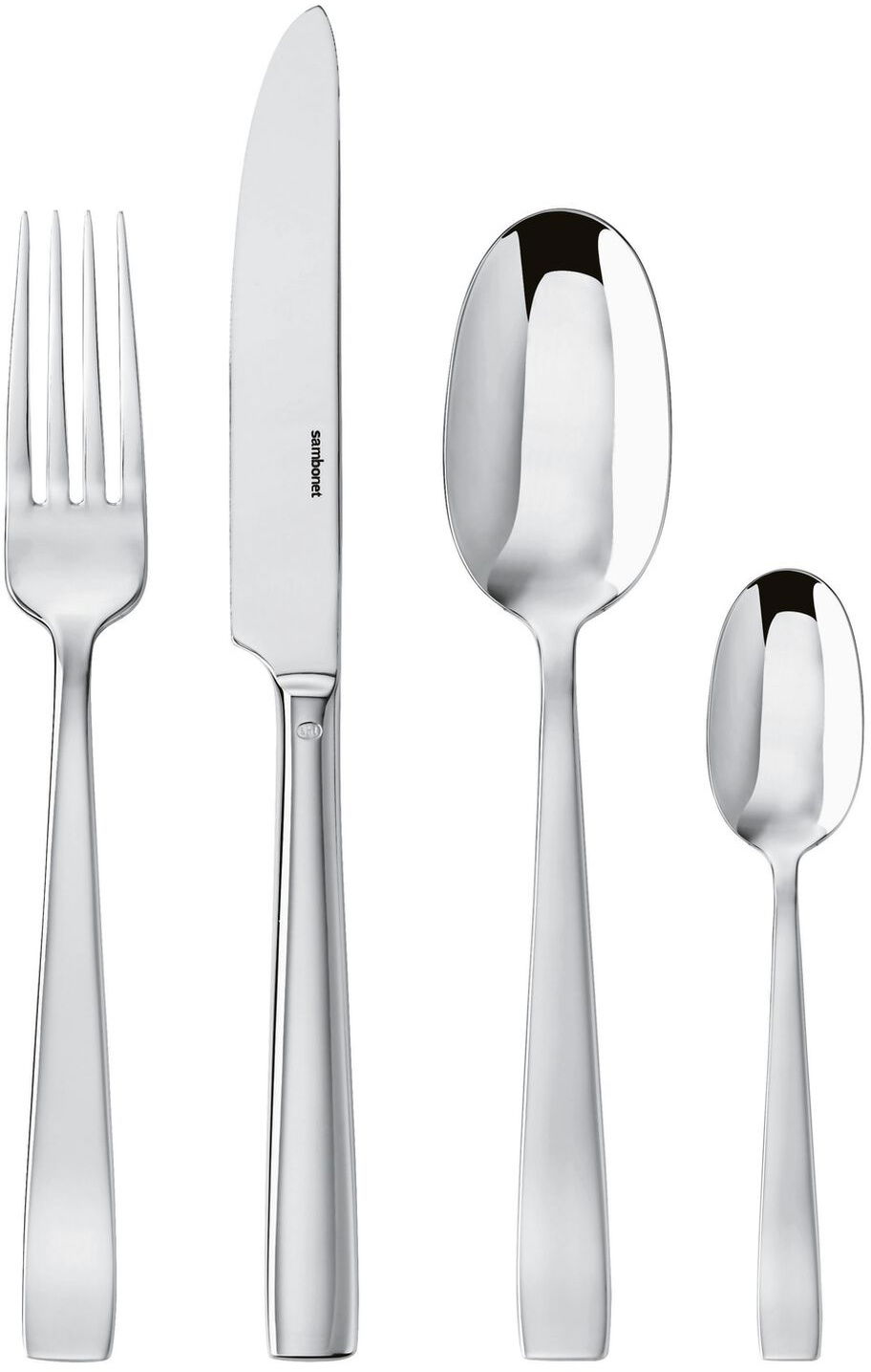 Set 24 tacamuri Sambonet Flat inox