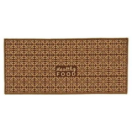 Covor pentru bucatarie Healthy Food, Gift Decor, 40 x 90 cm, poliamida, bej