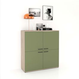 Comoda CUBO B120 Clasic, Oak, Pesto