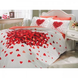 Lenjerie de pat double Juana Red