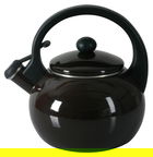 Ceainic emailat Merve, Ambition, 2.2 L, otel carbon, maro