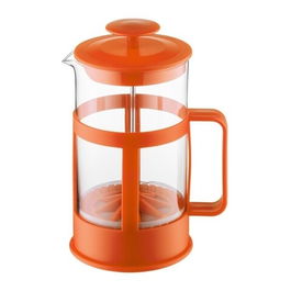 Filtru cafea Lungo, Domotti, 1 L, sticla termorezistenta, portocaliu