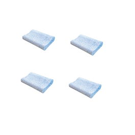 Set de 4 perne cu infuzie de gel Karll, hipoalergenice, albastru, 60 x 40 cm