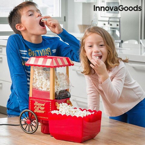 Aparat de facut Popcorn Sweet & Pop Times InnovaGoods 1200W, rosu