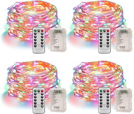 Set de 4 instalatii STANBOW, LED, multicolor, 5 m