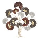 Decoratiune metalica de perete, Reddy Multicolor, l78xA8xH80 cm