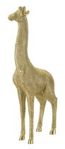 Decoratiune din rasina Giraffa Tall Auriu, L20xl9,8xH49 cm