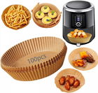 Set de 100 hartii de copt pentru friteuza VIDOELETTRONICA, maro, 16 x 4,5 cm