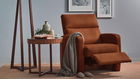 Fotoliu Recliner tapitat cu piele ecologica, Oscar Caramiziu, l85xA95xH105 cm